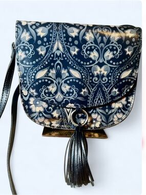 Patricia Nash Brinlee Leather Saddle Bag